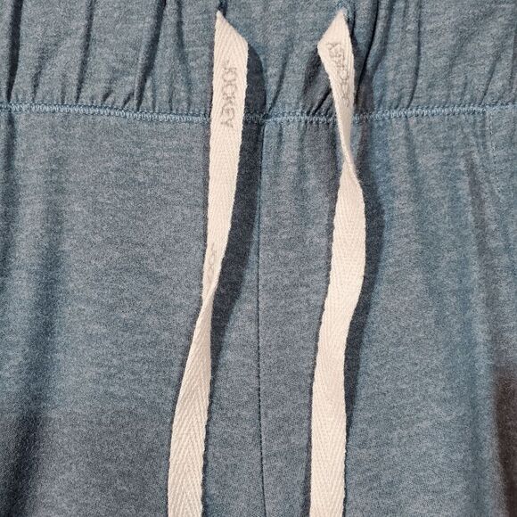 Jockey Pants Women Small Blue Polyester High Waist Drawstring Ankle Slit Pull On - Picture 6 of 9